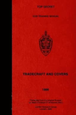 TOP SECRET KGB Training Manual - Tradecraft and Covers