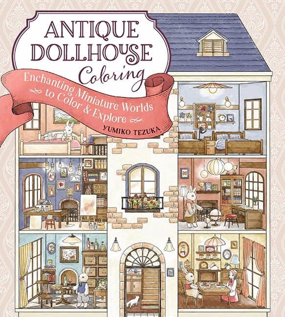 Antique Dollhouse Coloring