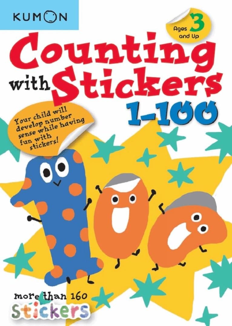 Kumon Counting With Stickers 1-100