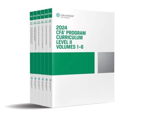 2024 CFA Program Curriculum Level II Box Set, Volumes 1 - 6