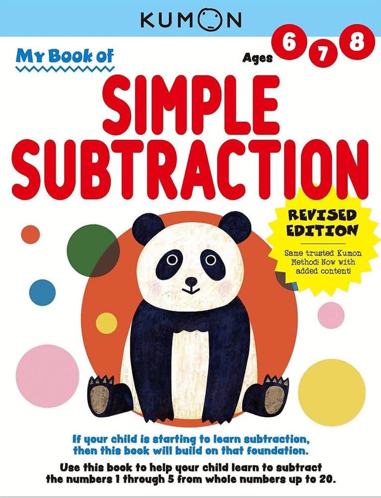 Kumon My Book of Simple Subtraction