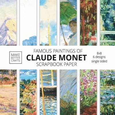 Famous Paintings Of Claude Monet Scrapbook Paper