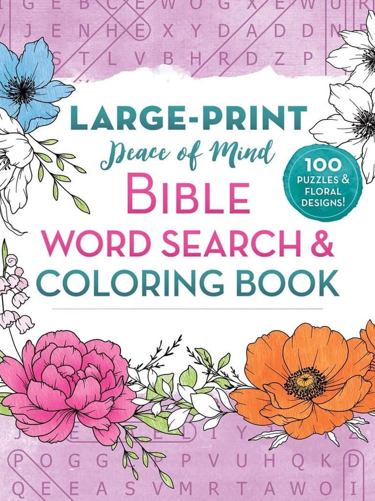 Peace of Mind Bible Word Search & Coloring Book