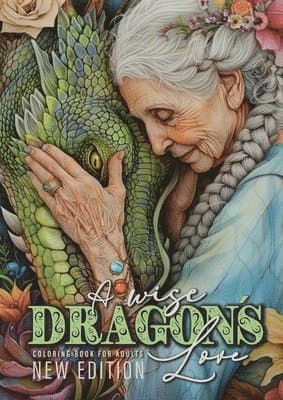 wise Dragon´s Love Coloring Book for Adults New Edition