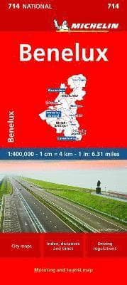 Benelux - Michelin National Map 714