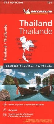 Thailand - Michelin National Map 751