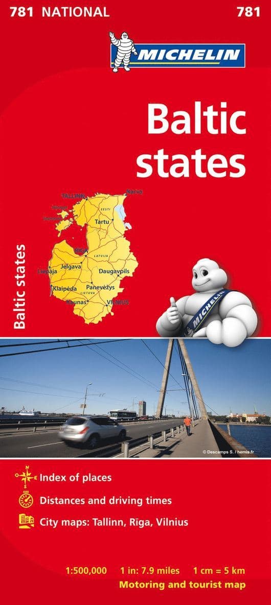 Baltic States - Michelin National Map 781