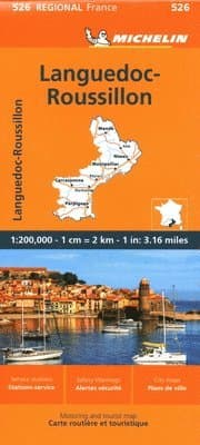 Languedoc-Roussillon - Michelin Regional Map 526