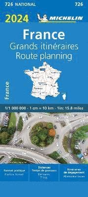 France Route Planning 2024 - Michelin National Map 726