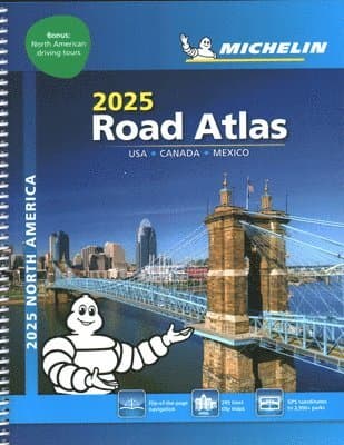 USA Canada Mexico - 2025 Road Atlas (A4-Spiral)