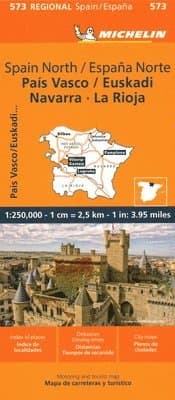 Pais Vasco Navarra Euskadi La Rioja - Michelin Regional Map 573