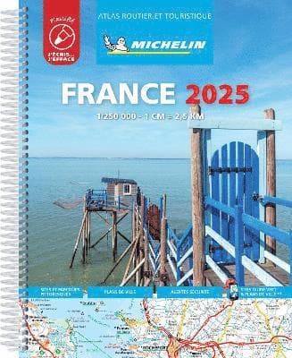France 2025 - Tourist & Motoring Atlas Laminated Spiral