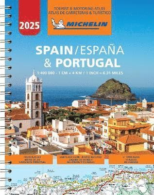 Spain & Portugal 2025 - Tourist and Motoring Atlas (A4-Spiral)