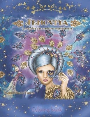 "Jenoviya": Le monde des créatures mystérieuses: Coloring book