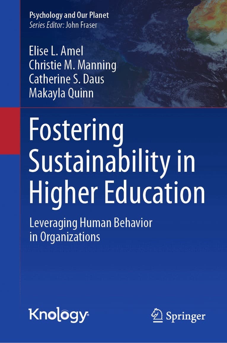 Fostering Sustainability in Higher Education
