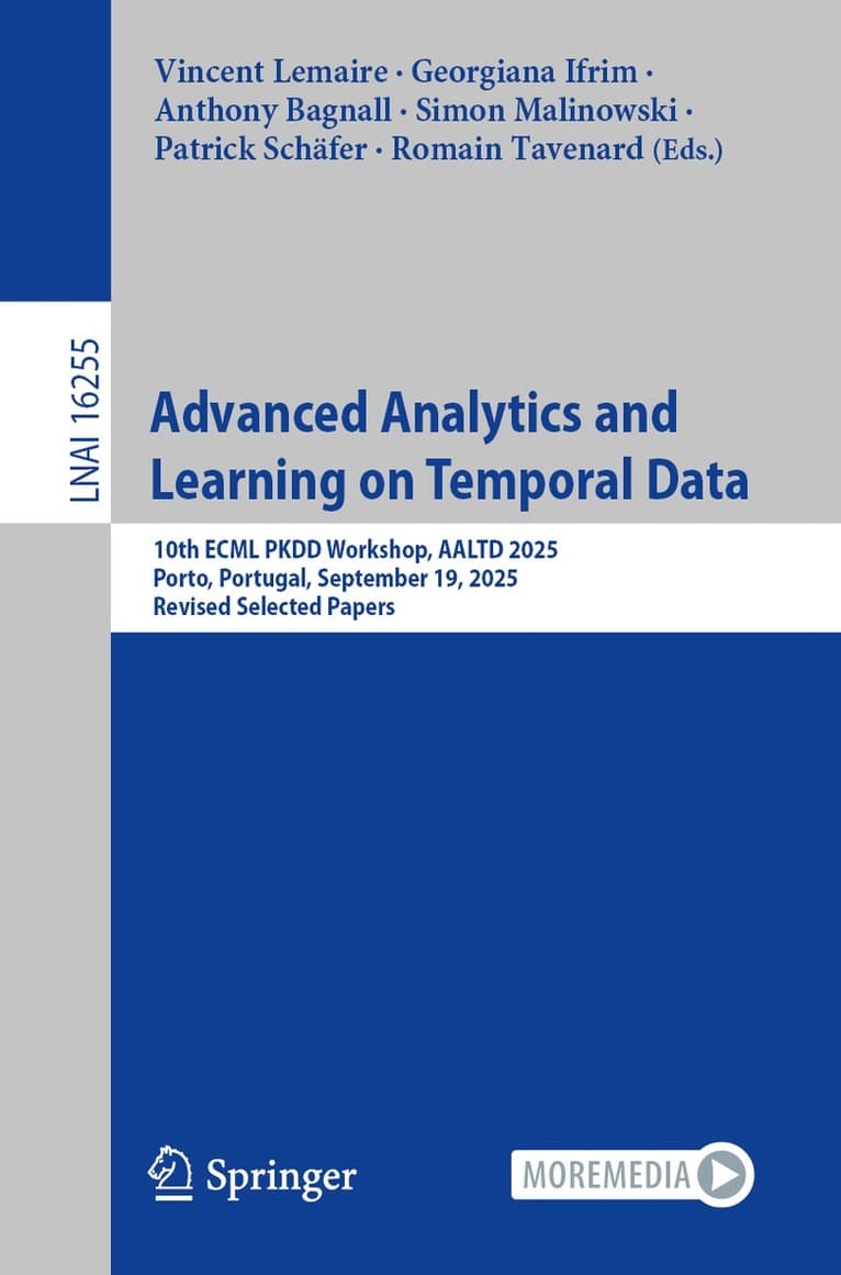 Advanced Analytics and Learning on Temporal Data