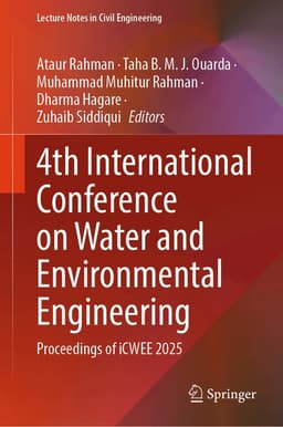 4th International Conference on Water and Environmental Engineering