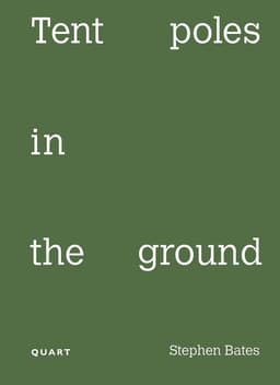 Tent poles in the ground