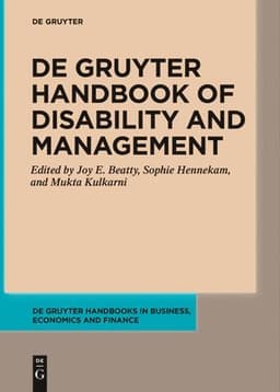 de Gruyter Handbook of Disability and Management
