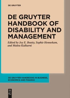 de Gruyter Handbook of Disability and Management