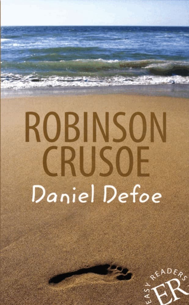 Omslag till boken Robinson Crusoe av Daniel Defoe