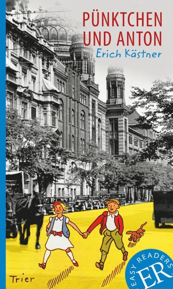 Omslag till boken Pünktchen und Anton av Erich Kästner