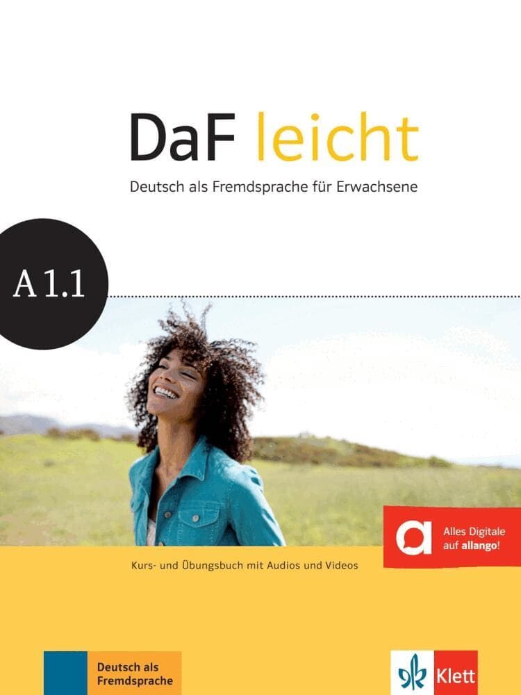 DaF leicht A1.1.  Kurs- und Übungsbuch mit Audios und Videos