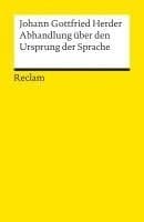 Abhandlung über den Ursprung der Sprache