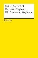 Omslag till boken Duineser Elegien. Die Sonette an Orpheus av Rainer Maria Rilke