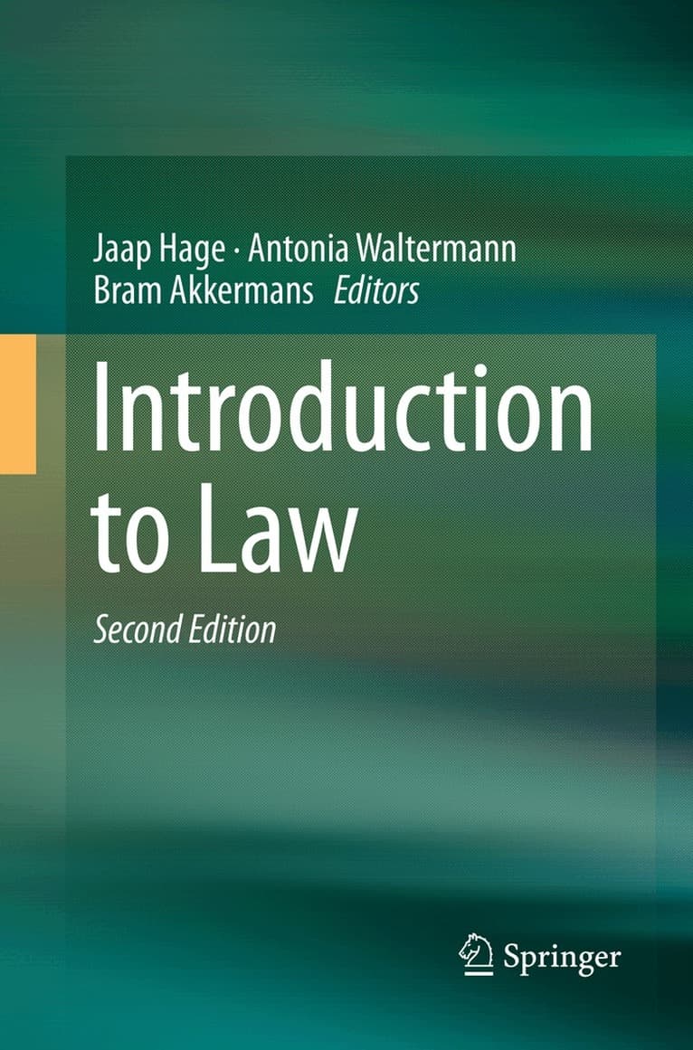 Omslag till boken Introduction to Law av Jaap Hage