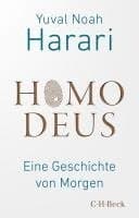 Omslag till boken Homo Deus av Yuval Noah Harari