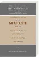 Biblia Hebraica Quinta: Megilloth
