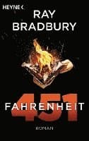 Omslag till boken Fahrenheit 451 av Ray Bradbury