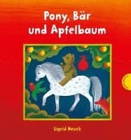 Pony, Bär und Apfelbaum