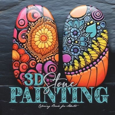 3D Stone Painting Coloring Book for Adults