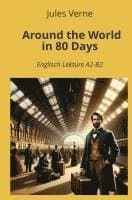 Omslag till boken Around the World in 80 Days av Jules Verne