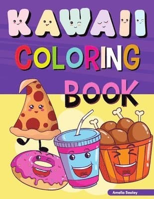Kawaii Food Coloring Book for Kids