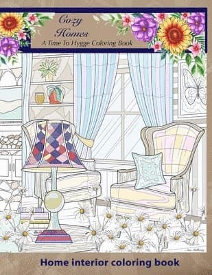 Cozy Homes. A Time to Hygge coloring Book.