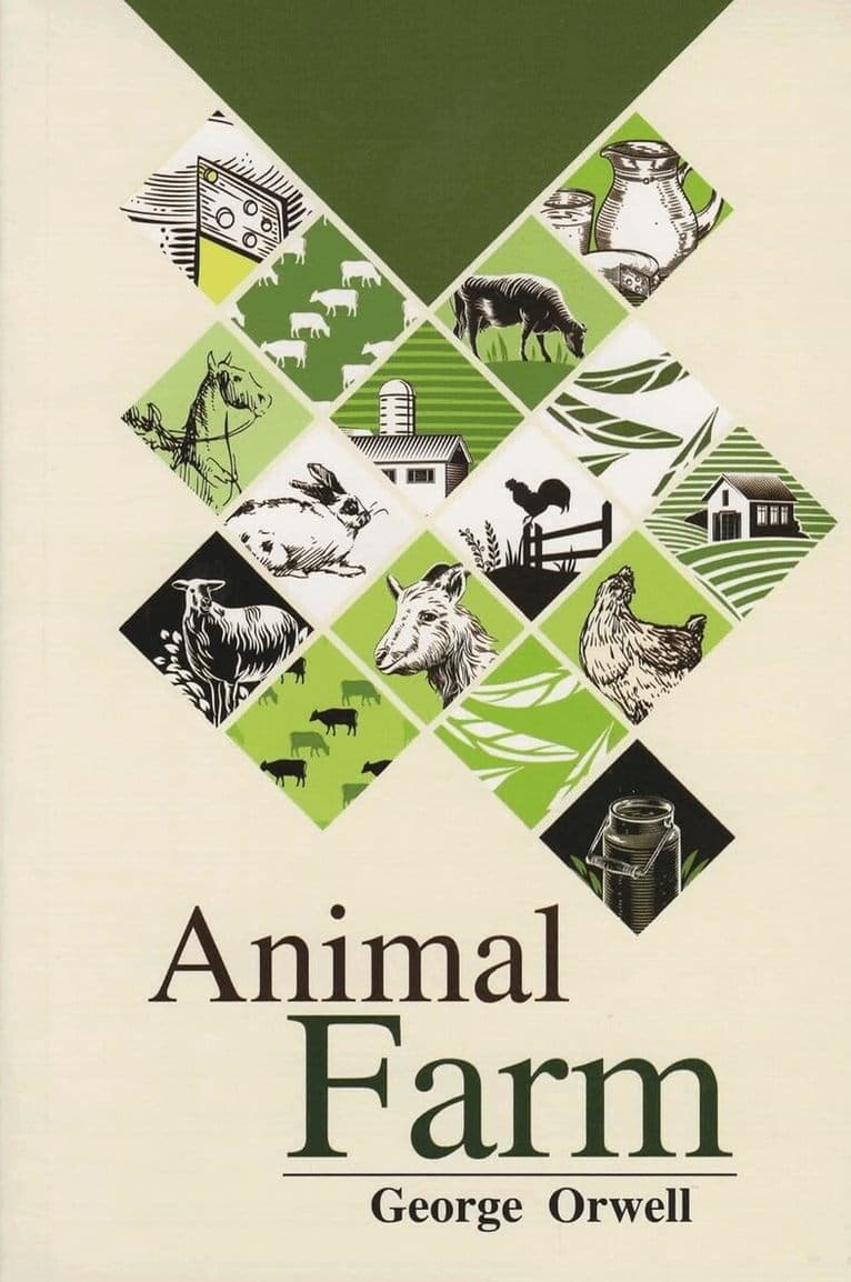 Omslag till boken Animal Farm av George Orwell