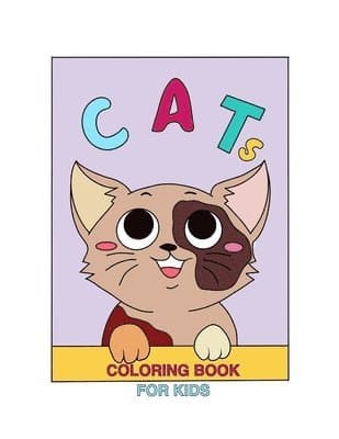 Cats coloring book for kids