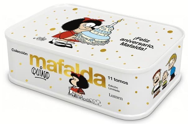 Lata Mafalda: 11 Tomos En Una Lata (Edición Feliz Aniversario, Mafalda) / Mafalda Collection: 11 Volumes in a Tin Box (Happy Anniversary Edition, Mafa