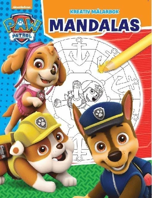 Omslag till boken Nickelodeon Paw Patrol. Mandalas