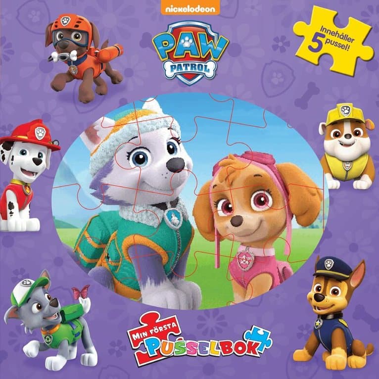 Paw Patrol Skye - Min första pusselbok