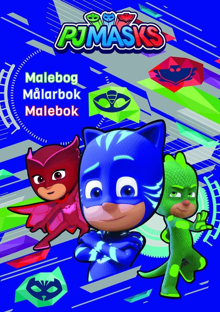 Omslag till boken PJ Masks Målarbok