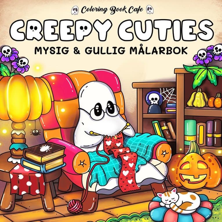 Creepy Cuties. Mysig och gullig Cozy Coloring målarbok från Coloring Book Cafe