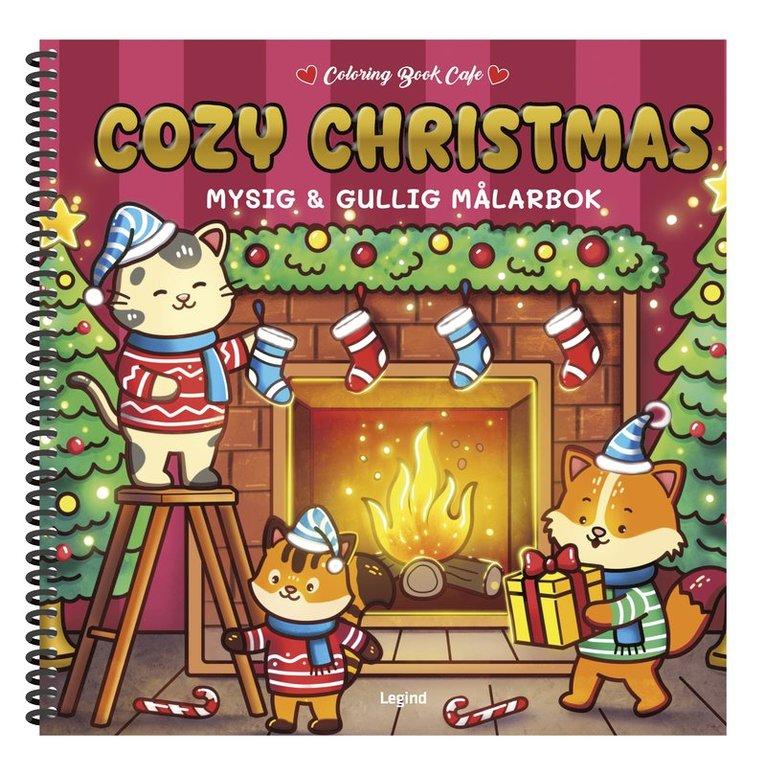 Cozy Christmas Deluxe. Lyxig Cozy Coloring målarbok från Coloring Book Cafe