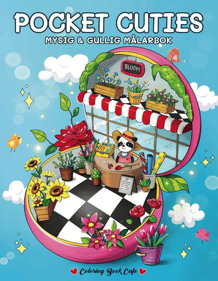 Pocket Cuties. Mysig och gullig Cozy Coloring målarbok från Coloring Book Cafe