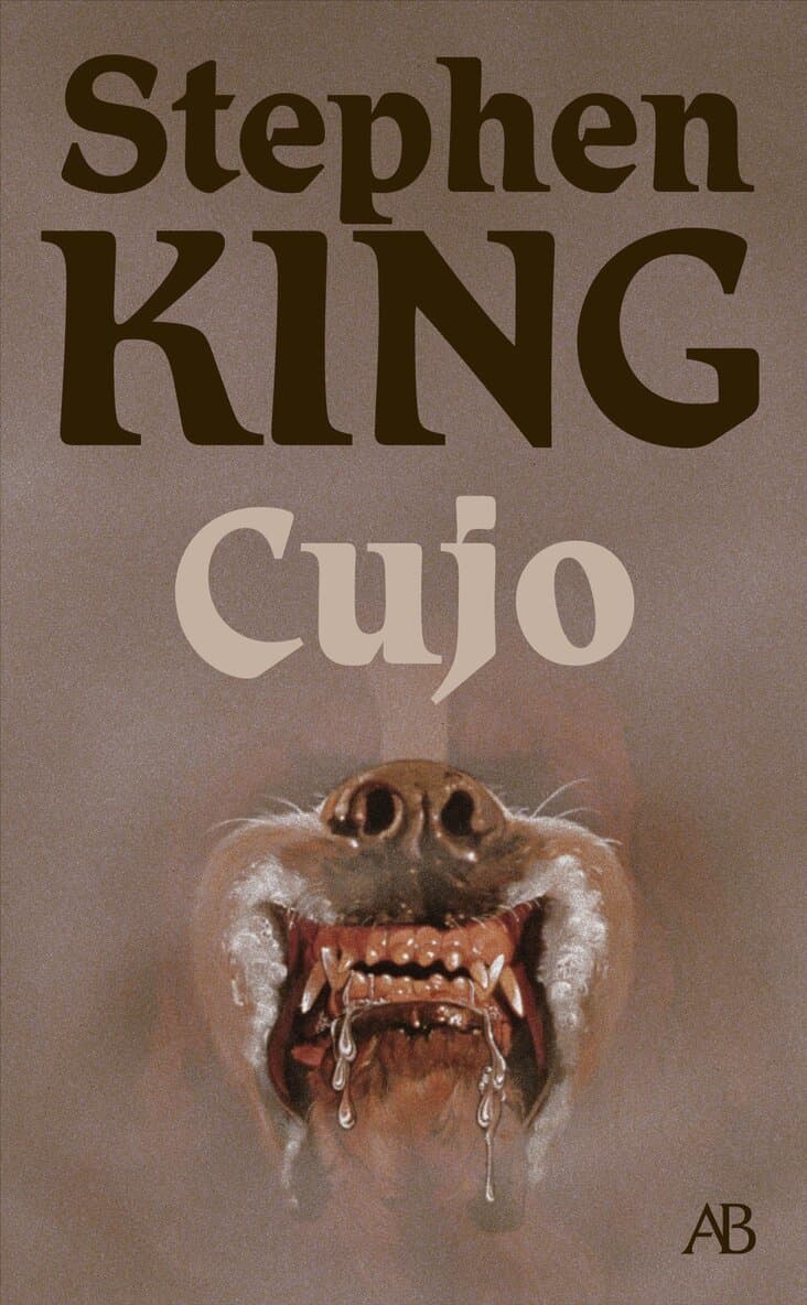 Omslag till boken Cujo av Stephen King
