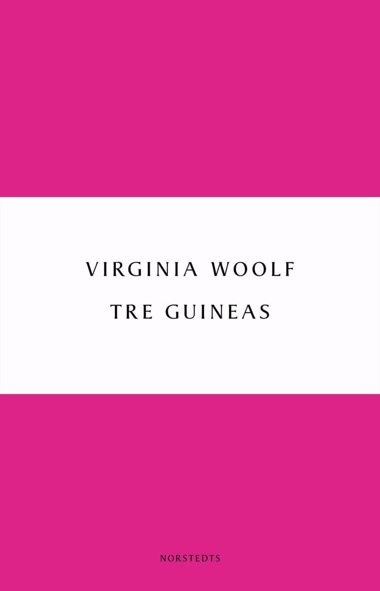 Omslag till boken Tre guineas av Virginia Woolf