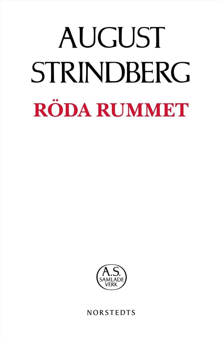 Omslag till boken Röda rummet av August Strindberg